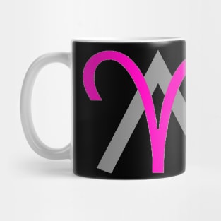 Anthony Aries Pink Logo Mug